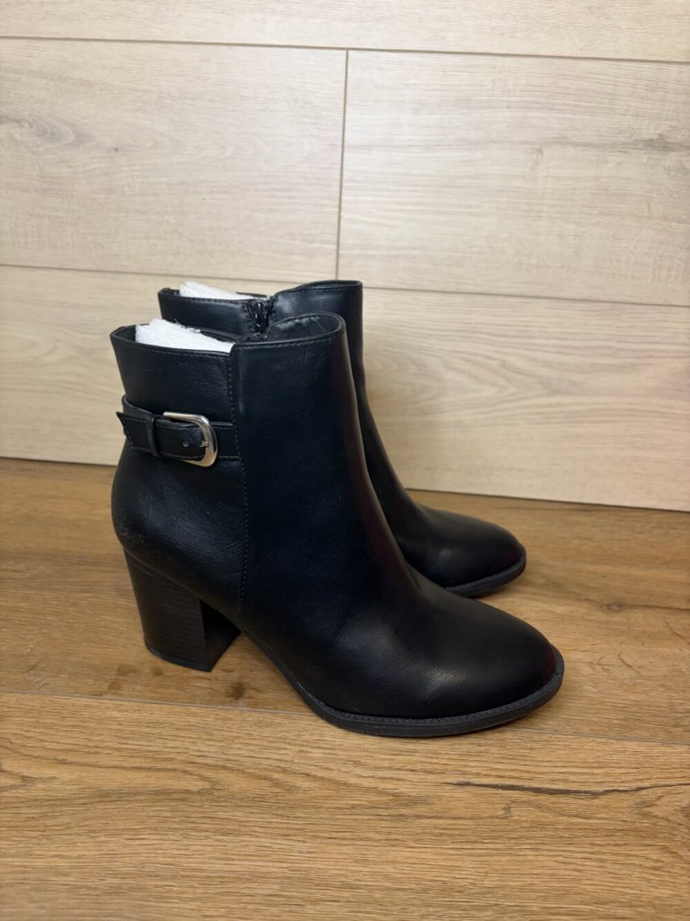 Style & Co Harlem MP Black Zip Ankle Booties Women’s 10.5M